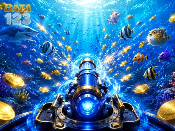 Tampilan ikan dan fitur permainan King of Fishing di bata123